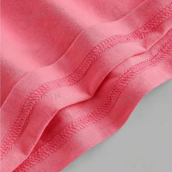 New SHEIN EZwear Barbiecore Pink Summer Solid Ruched Halter Top Size Small - Picture 4 of 8